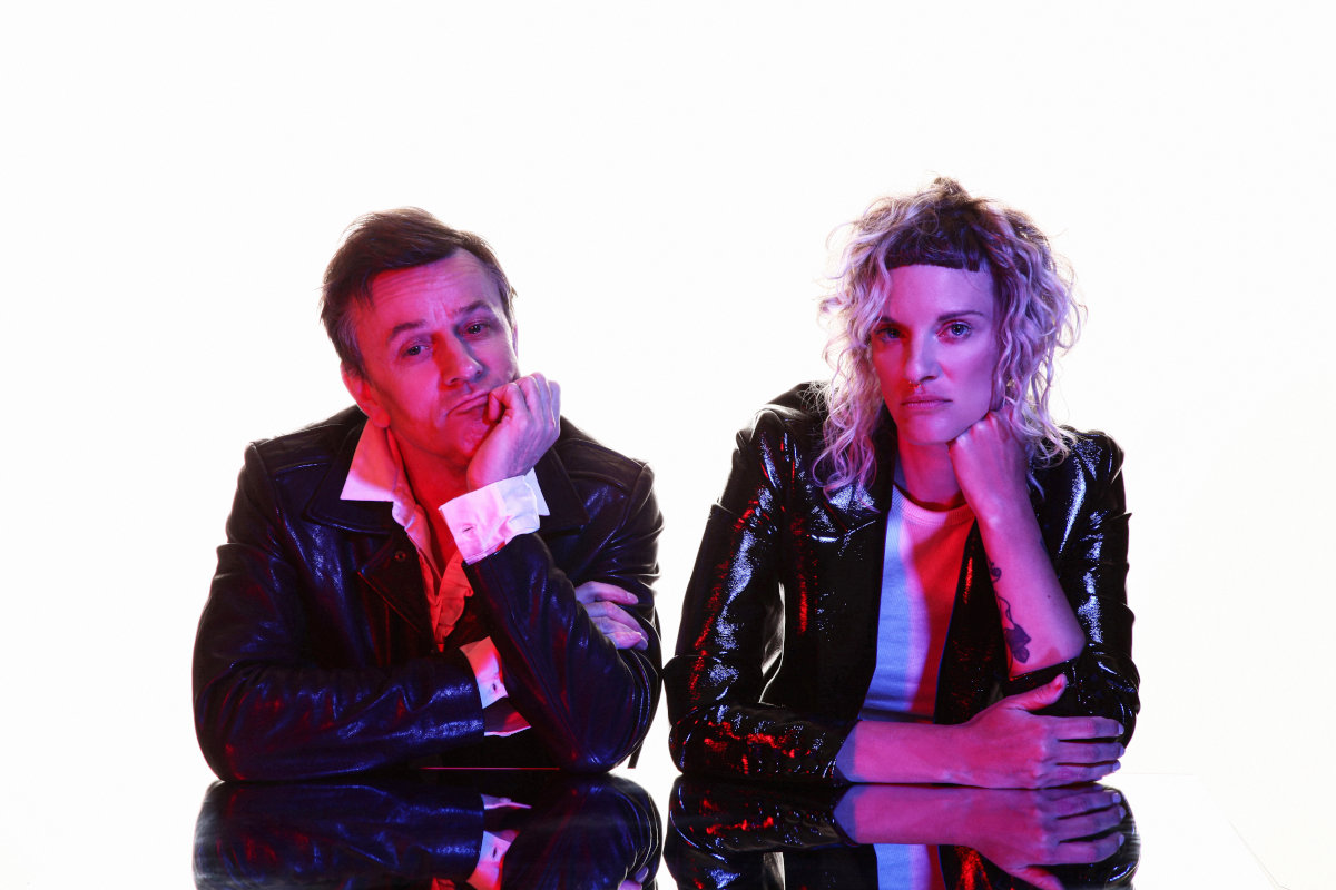 Członkowie zespołu Brudno - Jacek 'Perkoz' Perkowski i Martyna Włodarczyk