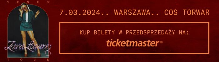 Sprzedaż biletów na koncert Zary Larsson w Warszawie