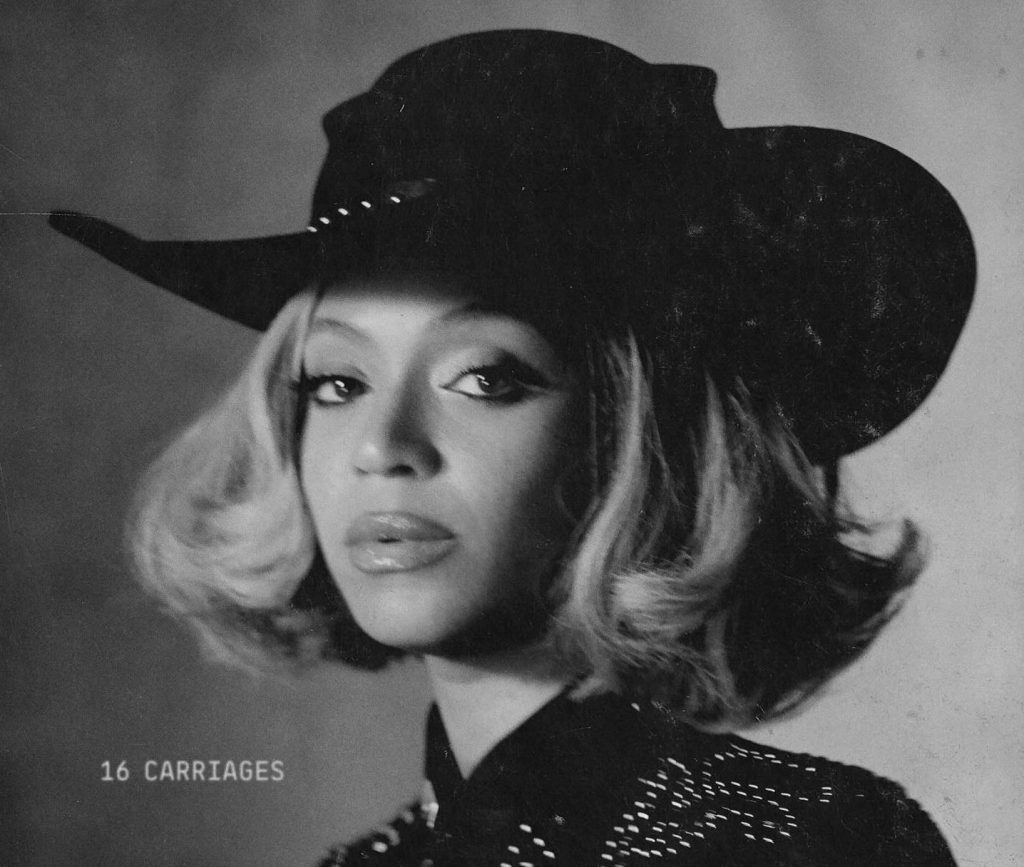 Beyoncé - fragment okładki singla "16 Carriages" z płyty Renaissance: Act II